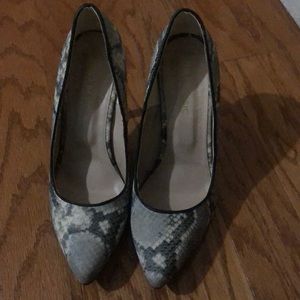 Snake print heels